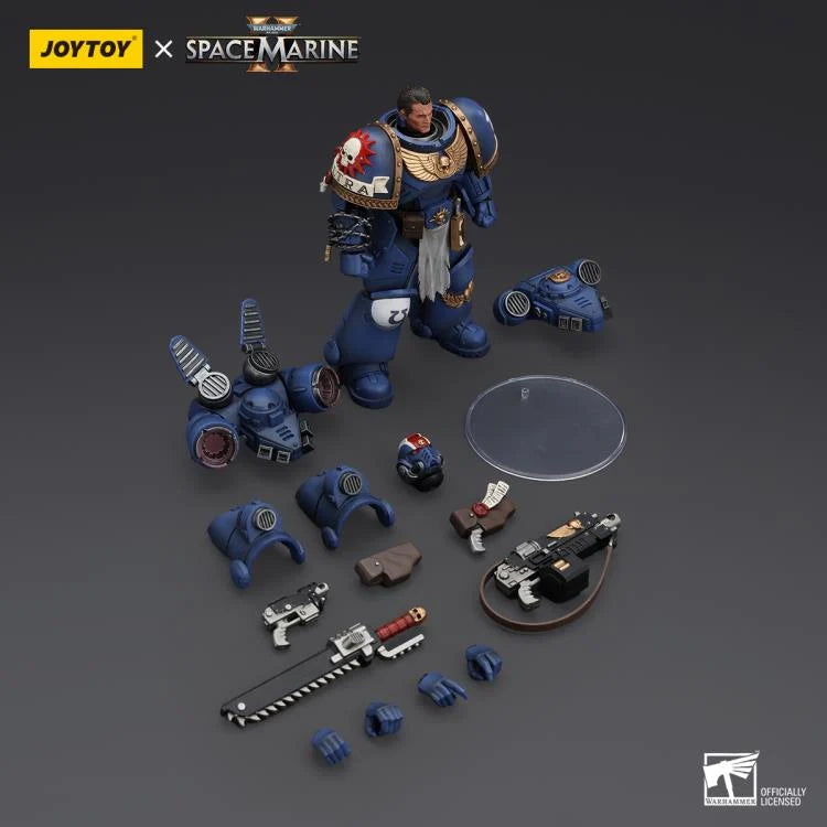 Warhammer 40,000: Space Marine 2 Ultramarines Lieutenant Titus 1/18 Scale Action Figure