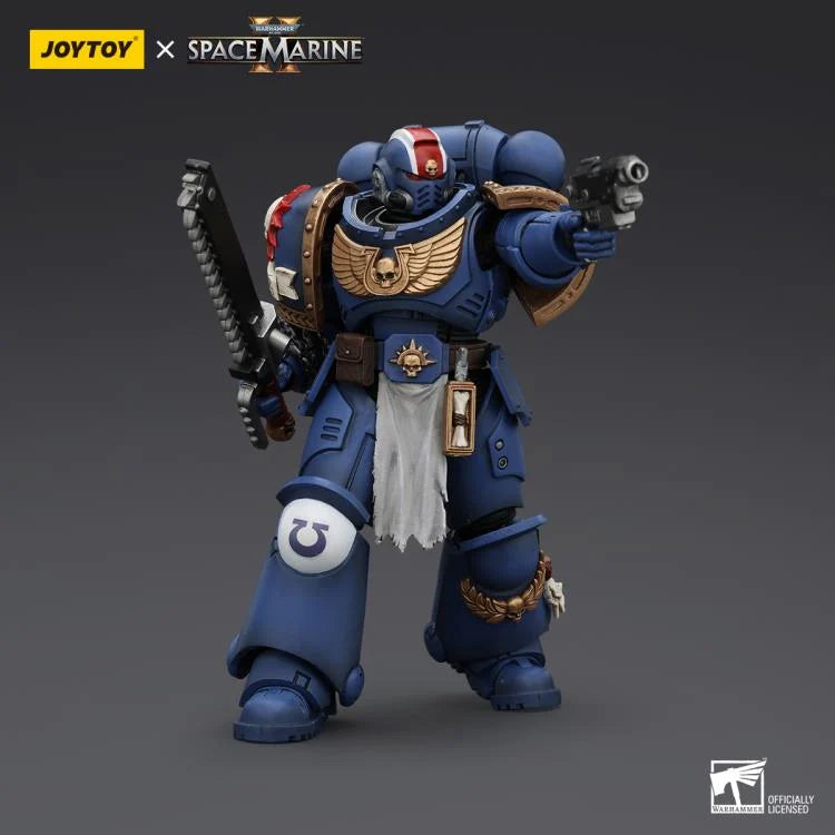 Warhammer 40,000: Space Marine 2 Ultramarines Lieutenant Titus 1/18 Scale Action Figure