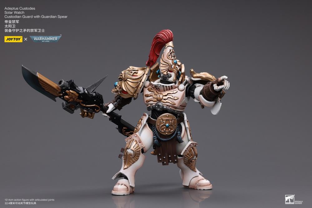 Warhammer 40K Adeptus Custodes Solar Watch Custodian Guard with Guardian Spear 1/18 Scale Action Figure