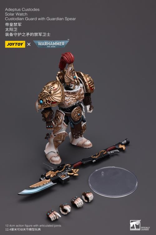 Warhammer 40K Adeptus Custodes Solar Watch Custodian Guard with Guardian Spear 1/18 Scale Action Figure