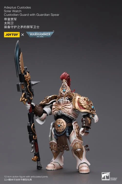 Warhammer 40K Adeptus Custodes Solar Watch Custodian Guard with Guardian Spear 1/18 Scale Action Figure