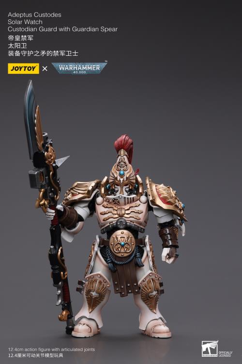 Warhammer 40K Adeptus Custodes Solar Watch Custodian Guard with Guardian Spear 1/18 Scale Action Figure