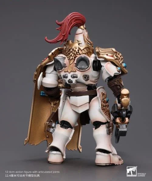 Warhammer 40K Adeptus Custodes Solar Watch Custodian Guard with Sentinel Blade and Praesidium Shield 1/18 Scale Action Figure