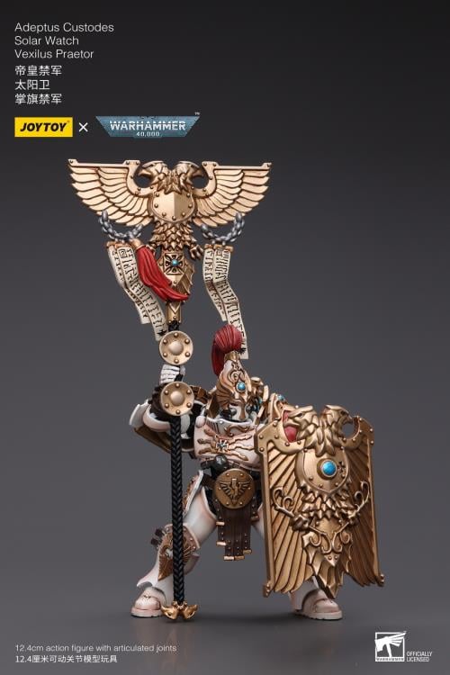 Warhammer 40K Adeptus Custodes Solar Watch Vexilus Praetor 1/18 Scale Action Figure
