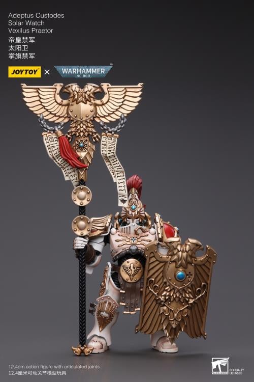 Warhammer 40K Adeptus Custodes Solar Watch Vexilus Praetor 1/18 Scale Action Figure