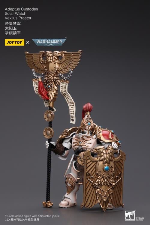 Warhammer 40K Adeptus Custodes Solar Watch Vexilus Praetor 1/18 Scale Action Figure