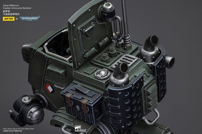 Warhammer 40K Astra Militarum Cadian Armoured Sentinel 1/18 Scale Action Figure