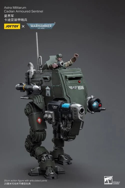 Warhammer 40K Astra Militarum Cadian Armoured Sentinel 1/18 Scale Action Figure