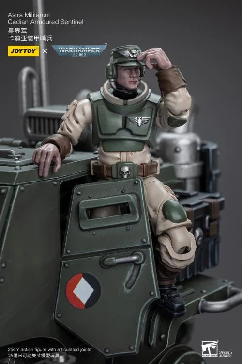Warhammer 40K Astra Militarum Cadian Armoured Sentinel 1/18 Scale Action Figure