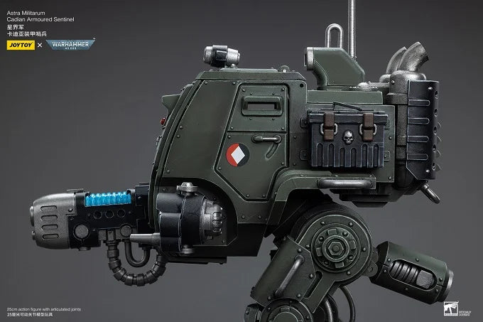 Warhammer 40K Astra Militarum Cadian Armoured Sentinel 1/18 Scale Action Figure