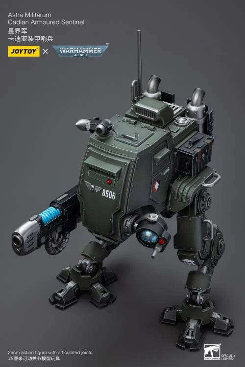 Warhammer 40K Astra Militarum Cadian Armoured Sentinel 1/18 Scale Action Figure