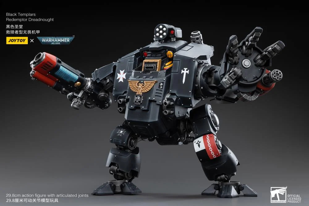 Warhammer 40K Black Templars Redemptor Dreadnought 1/18 Scale Action Figure