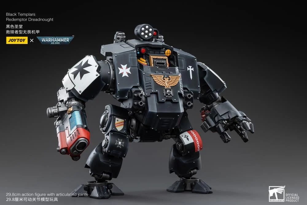Warhammer 40K Black Templars Redemptor Dreadnought 1/18 Scale Action Figure