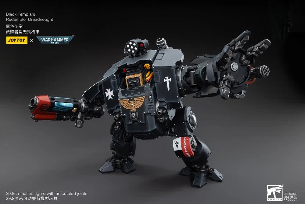 Warhammer 40K Black Templars Redemptor Dreadnought 1/18 Scale Action Figure