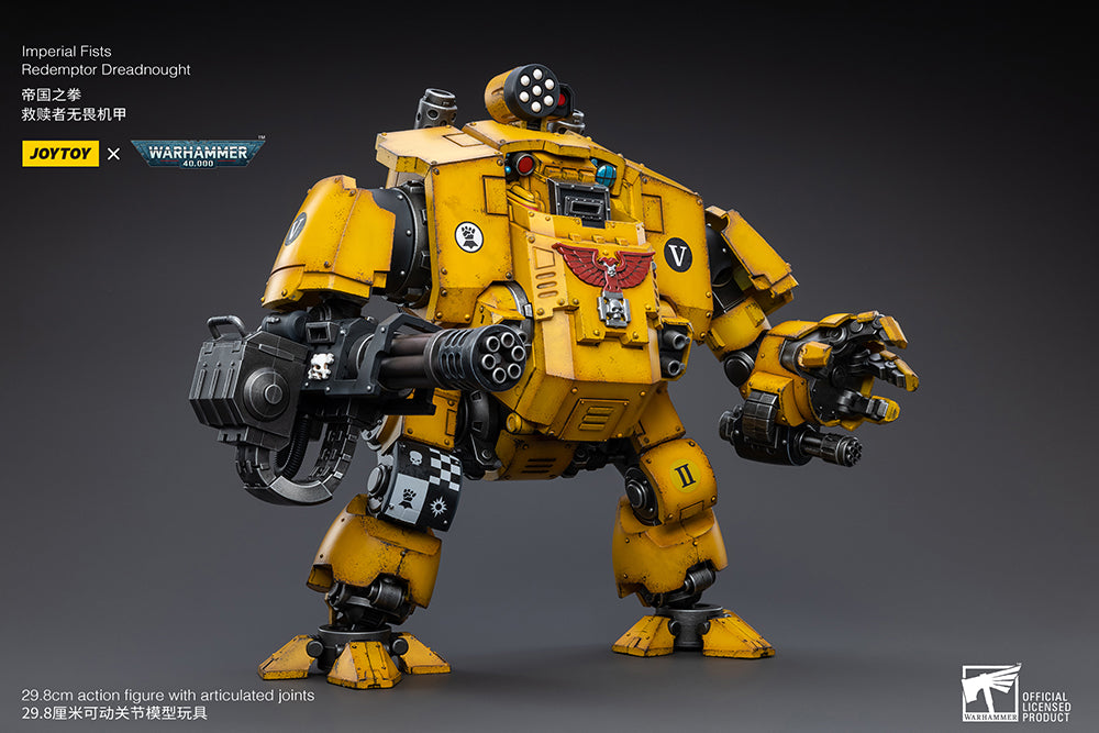 Warhammer 40K Imperial Fists Redemptor Dreadnought 1/18 Scale Figure