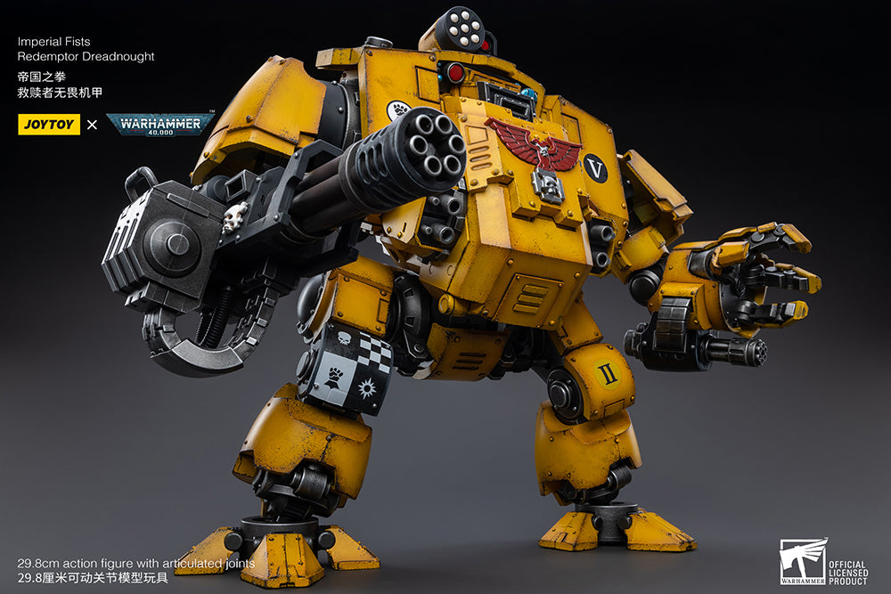 Warhammer 40K Imperial Fists Redemptor Dreadnought 1/18 Scale Figure