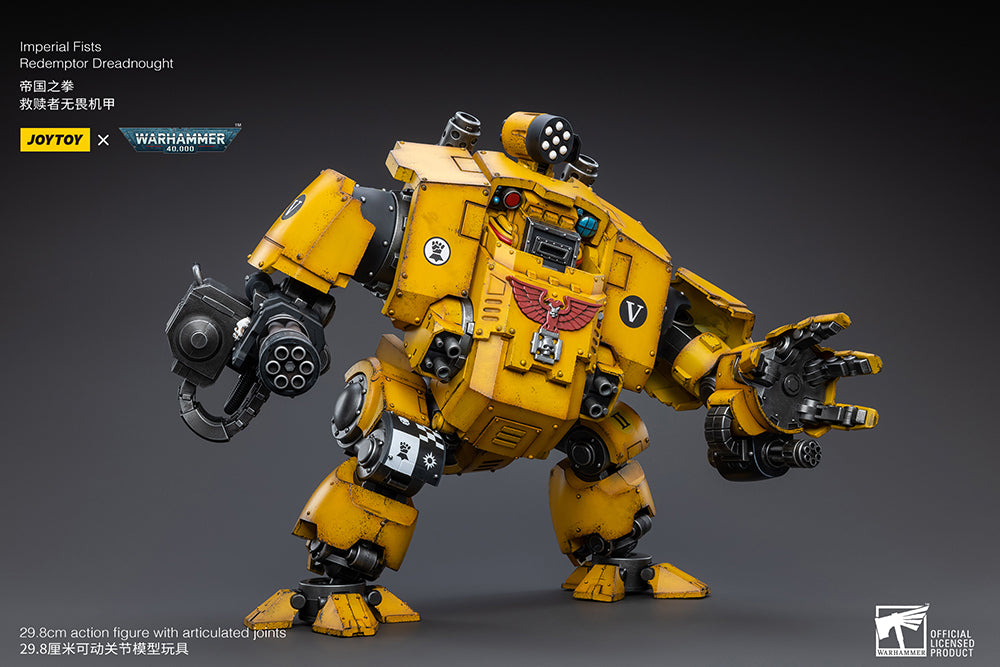 Warhammer 40K Imperial Fists Redemptor Dreadnought 1/18 Scale Figure