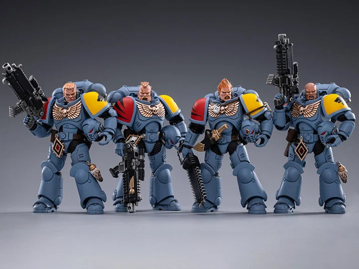 Warhammer 40K Space Wolves Battle Hunter Pack Box of 4 1/18 Scale Figures