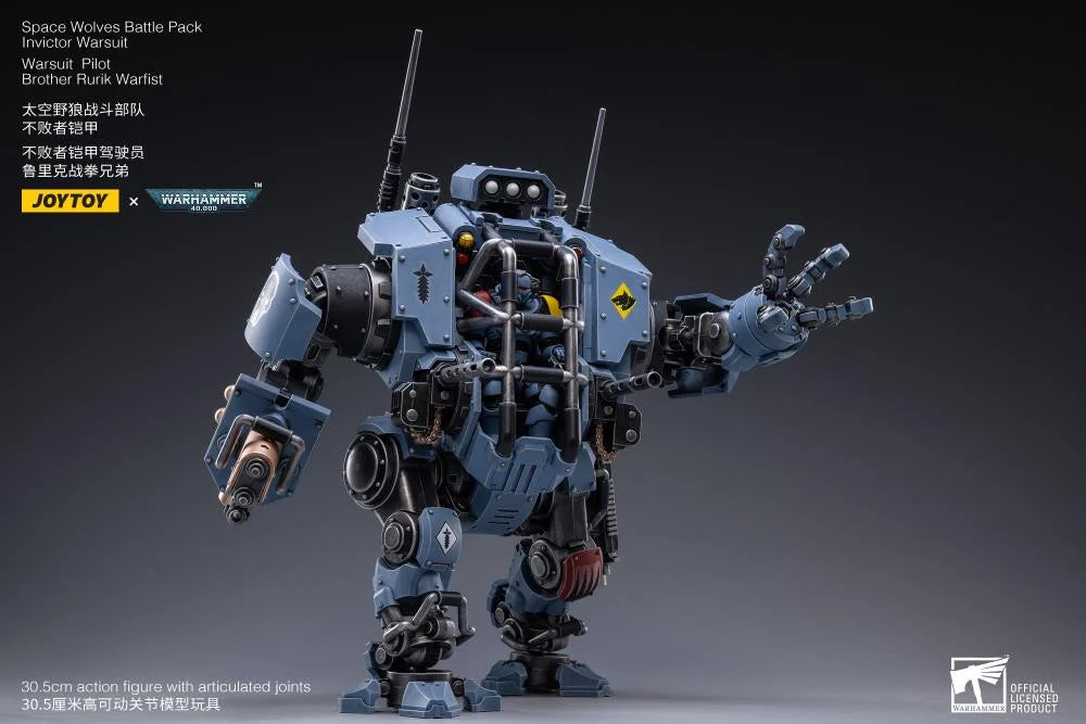 Warhammer 40K Space Wolves Invictor Warsuit 1/18 Scale Mecha Figure Set