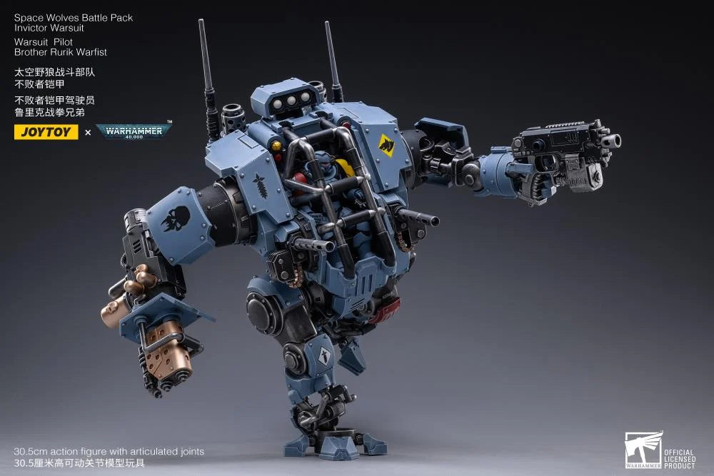 Warhammer 40K Space Wolves Invictor Warsuit 1/18 Scale Mecha Figure Set