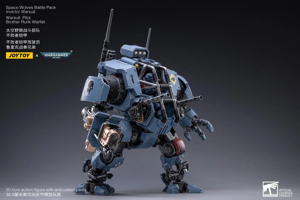 Warhammer 40K Space Wolves Invictor Warsuit 1/18 Scale Mecha Figure Set