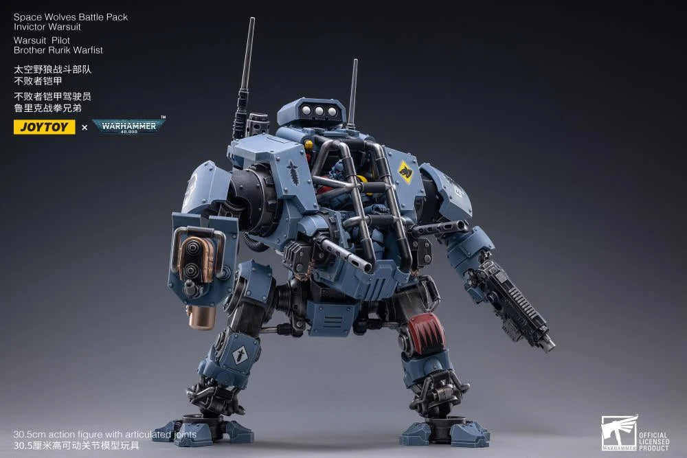 Warhammer 40K Space Wolves Invictor Warsuit 1/18 Scale Mecha Figure Set