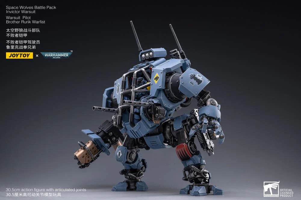 Warhammer 40K Space Wolves Invictor Warsuit 1/18 Scale Mecha Figure Set