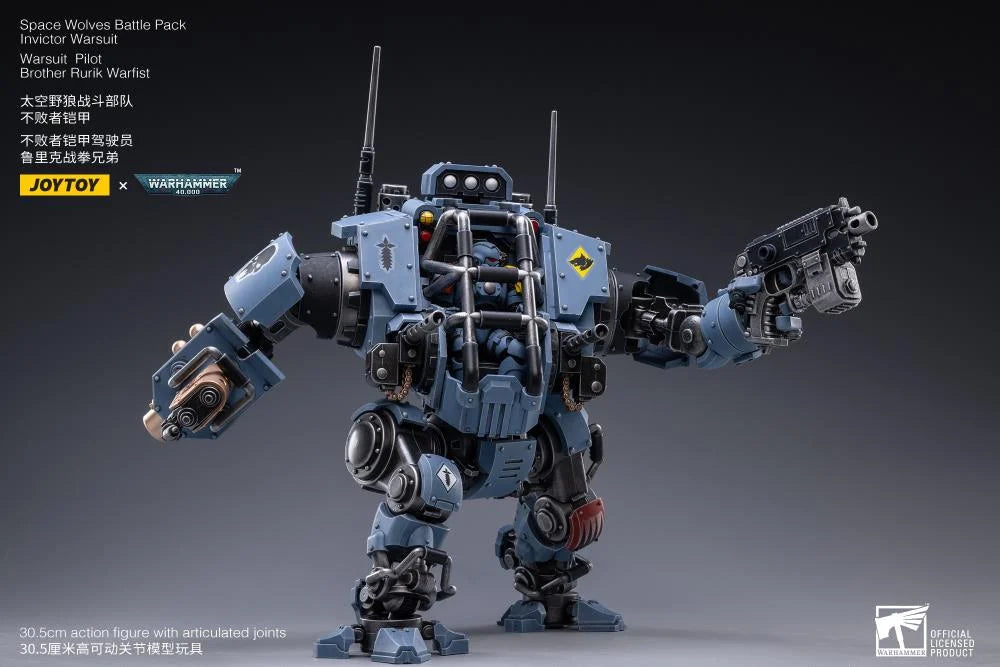 Warhammer 40K Space Wolves Invictor Warsuit 1/18 Scale Mecha Figure Set