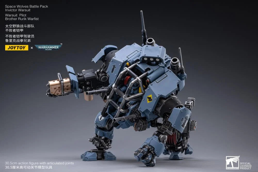 Warhammer 40K Space Wolves Invictor Warsuit 1/18 Scale Mecha Figure Set
