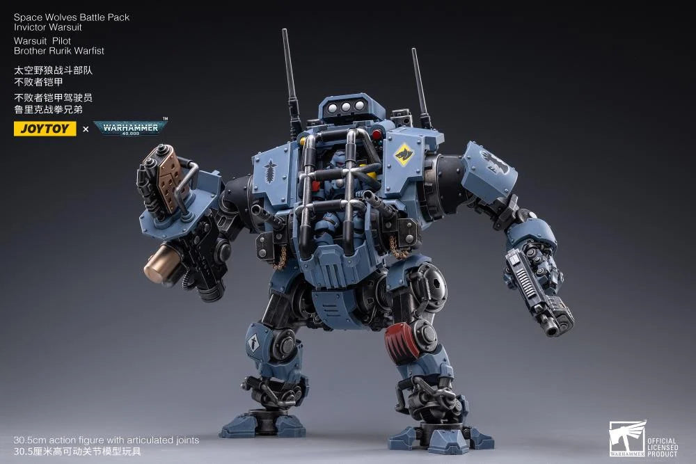 Warhammer 40K Space Wolves Invictor Warsuit 1/18 Scale Mecha Figure Set