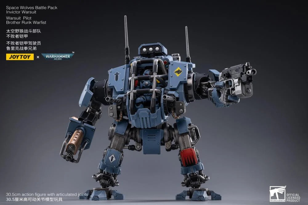 Warhammer 40K Space Wolves Invictor Warsuit 1/18 Scale Mecha Figure Set