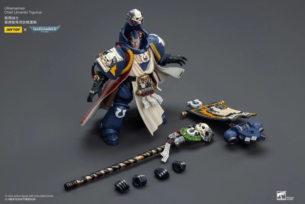 Warhammer 40K Ultramarines Chief Librarian Tigurius 1/18 Scale Action Figure