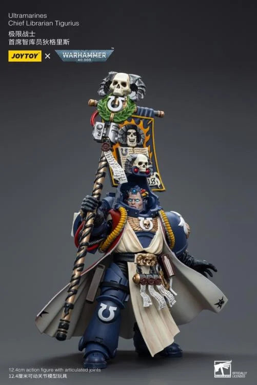 Warhammer 40K Ultramarines Chief Librarian Tigurius 1/18 Scale Action Figure