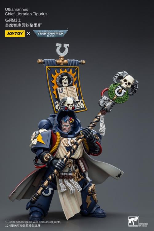 Warhammer 40K Ultramarines Chief Librarian Tigurius 1/18 Scale Action Figure