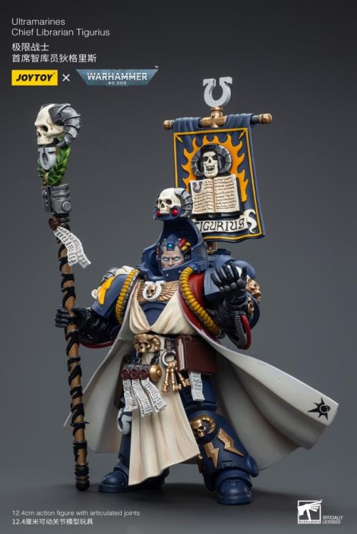 Warhammer 40K Ultramarines Chief Librarian Tigurius 1/18 Scale Action Figure