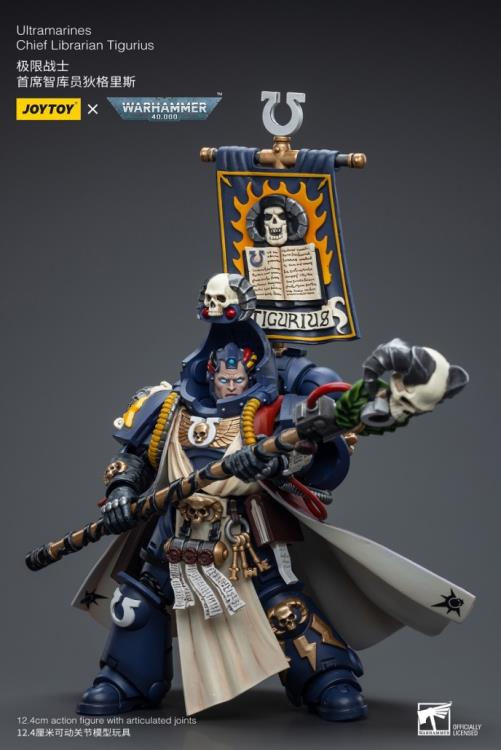 Warhammer 40K Ultramarines Chief Librarian Tigurius 1/18 Scale Action Figure