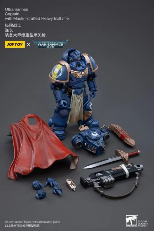 Warhammer 40K Ultramarines Primaris Captain Ptolias Corvor 1/18 Scale Action Figure