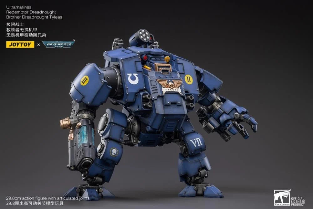 Warhammer 40K Ultramarines Redemptor Dreadnought Brother Tyleas 1/18 Scale Figure