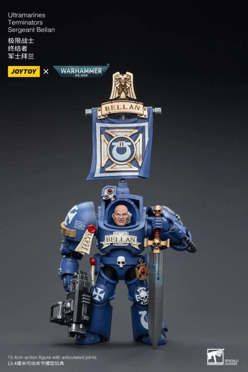 Warhammer 40K Ultramarines Terminators Sergeant Bellan 1/18 Scale Action Figure