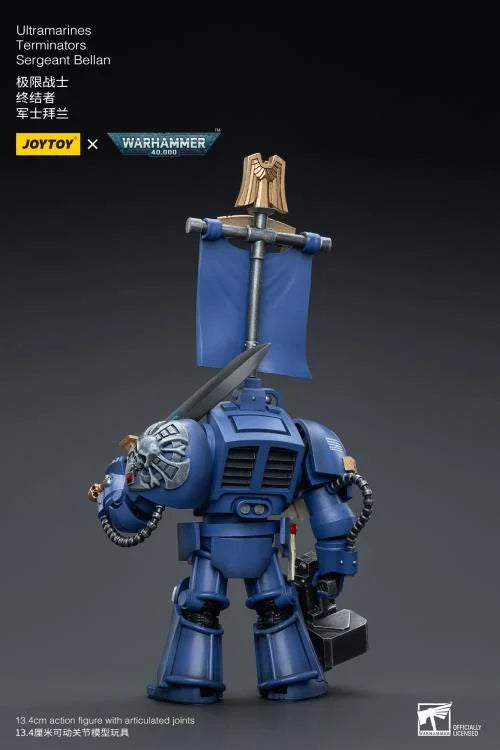 Warhammer 40K Ultramarines Terminators Sergeant Bellan 1/18 Scale Action Figure