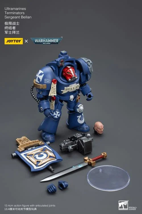 Warhammer 40K Ultramarines Terminators Sergeant Bellan 1/18 Scale Action Figure