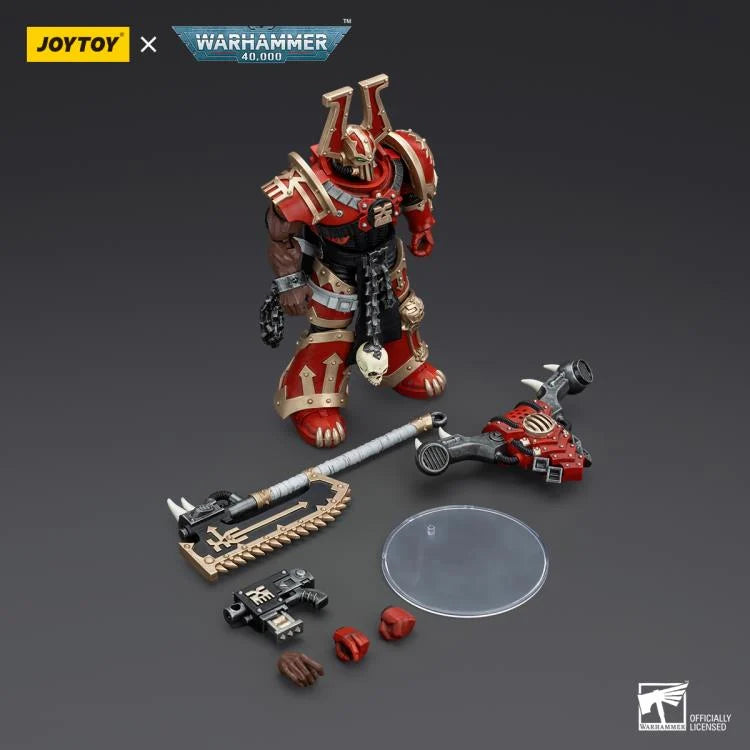 Khorne Berzerker Eviscerator Chainaxe Warhammer 40K World Eaters 1/18 Scale Action Figure