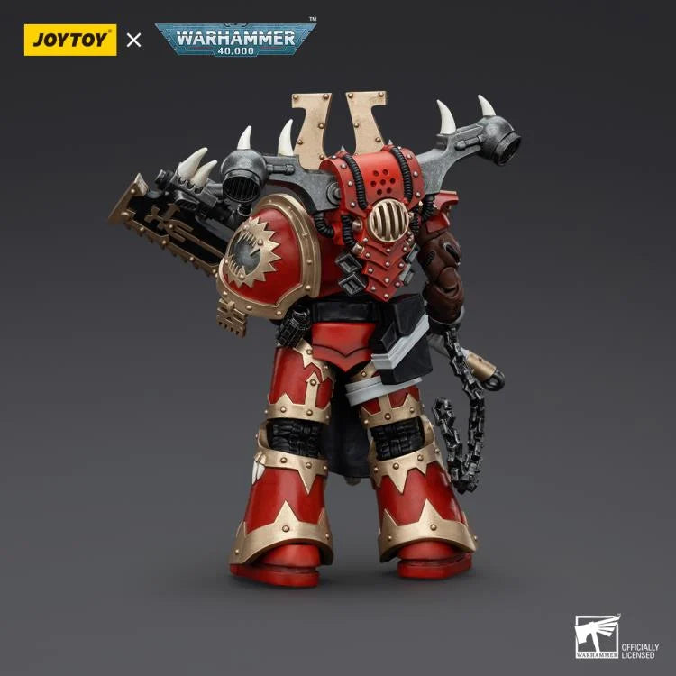 Khorne Berzerker Eviscerator Chainaxe Warhammer 40K World Eaters 1/18 Scale Action Figure