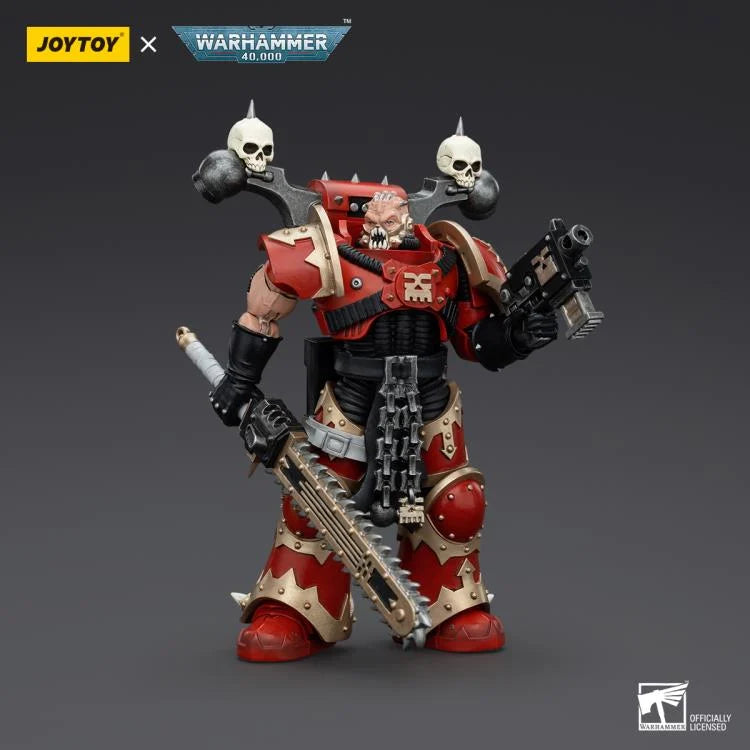 Khorne Berzerker Eviscerator Chainsword Warhammer 40K World Eaters 1/18 Scale Action Figure