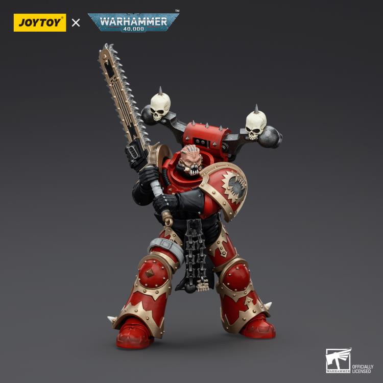 Khorne Berzerker Eviscerator Chainsword Warhammer 40K World Eaters 1/18 Scale Action Figure