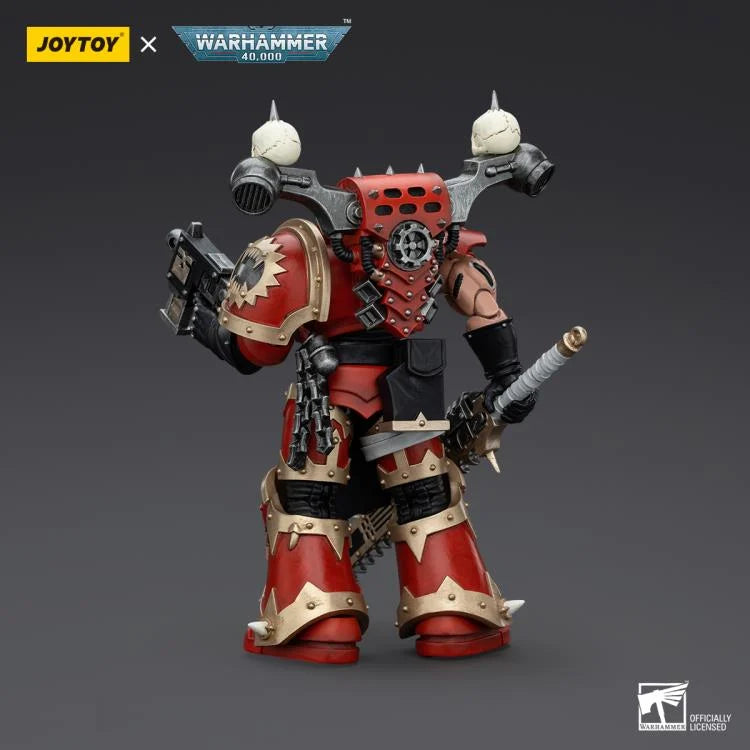 Khorne Berzerker Eviscerator Chainsword Warhammer 40K World Eaters 1/18 Scale Action Figure