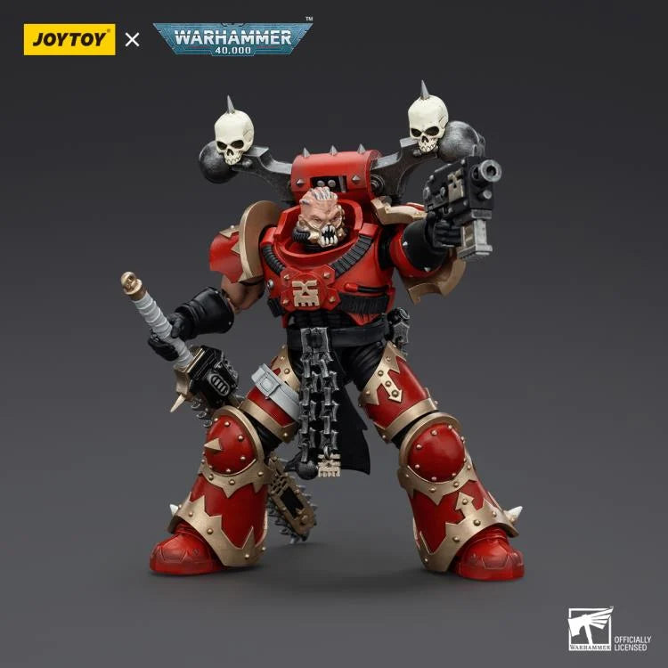 Khorne Berzerker Eviscerator Chainsword Warhammer 40K World Eaters 1/18 Scale Action Figure