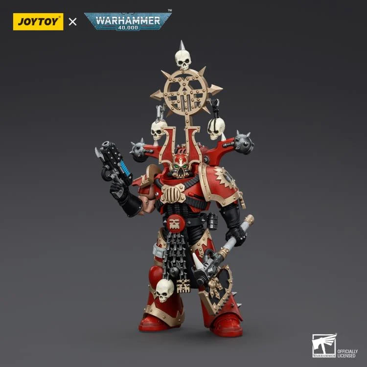 Khorne Berzerker with Berzerker Icon Warhammer 40K World Eaters 1/18 Scale Action Figure