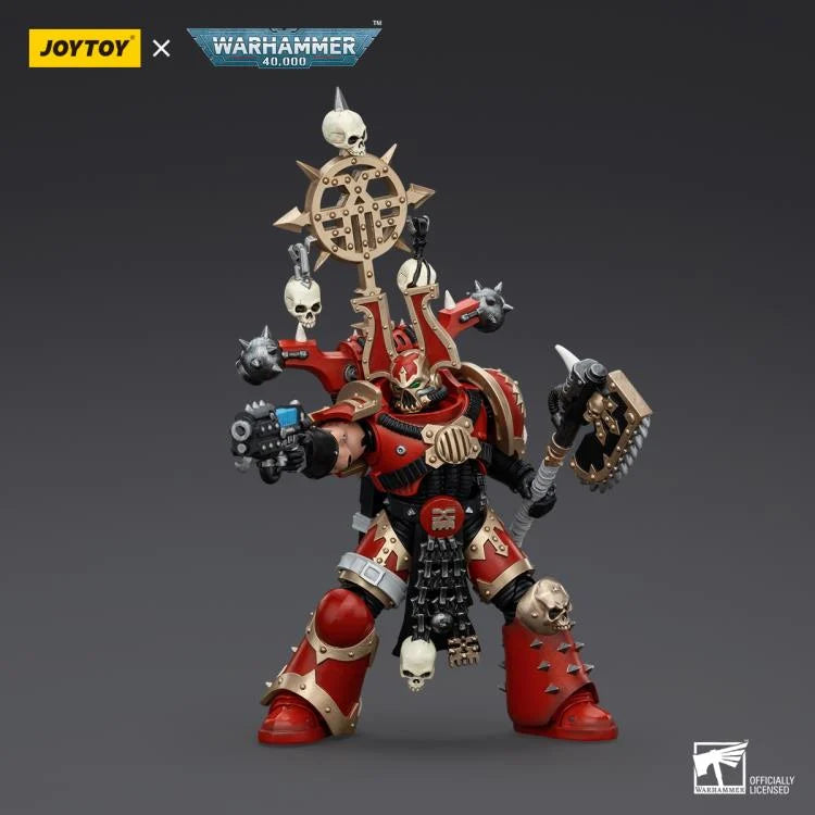 Khorne Berzerker with Berzerker Icon Warhammer 40K World Eaters 1/18 Scale Action Figure
