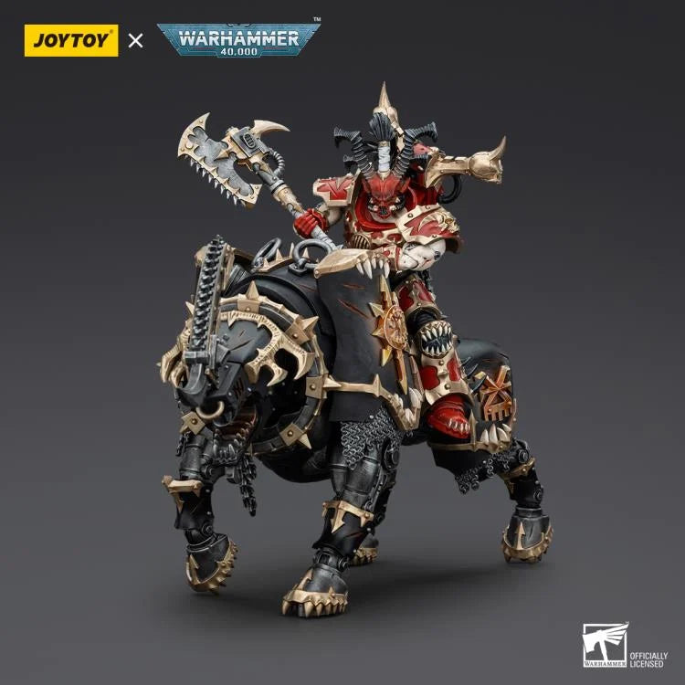 Lord Invocatus with Khrone Juggernaut Daemon Warhammer 40K World Eaters 1/18 Scale Action Figure Set